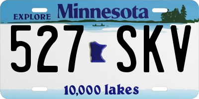 MN license plate 527SKV