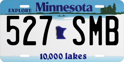 MN license plate 527SMB