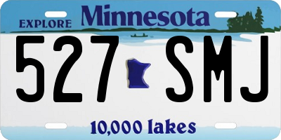 MN license plate 527SMJ