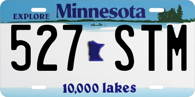 MN license plate 527STM