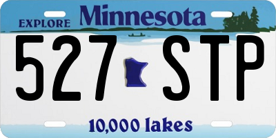 MN license plate 527STP