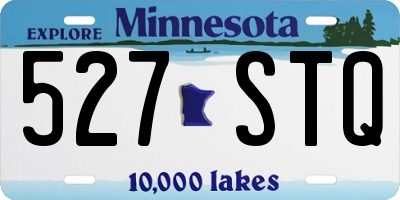 MN license plate 527STQ