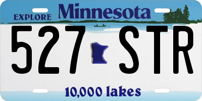 MN license plate 527STR
