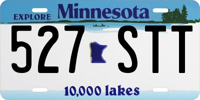 MN license plate 527STT