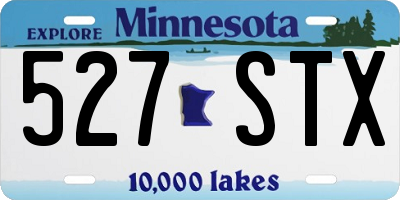 MN license plate 527STX