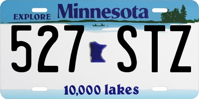 MN license plate 527STZ