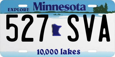 MN license plate 527SVA