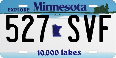 MN license plate 527SVF