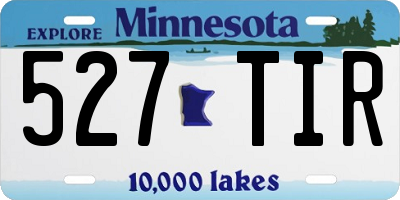 MN license plate 527TIR