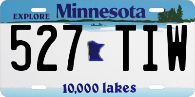 MN license plate 527TIW