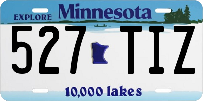 MN license plate 527TIZ