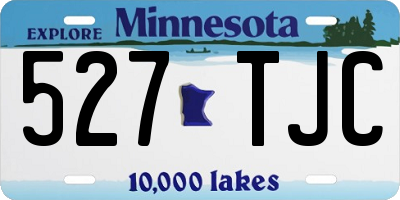 MN license plate 527TJC