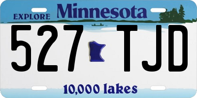 MN license plate 527TJD