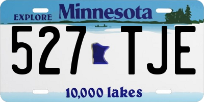 MN license plate 527TJE