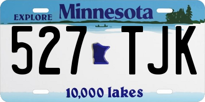 MN license plate 527TJK