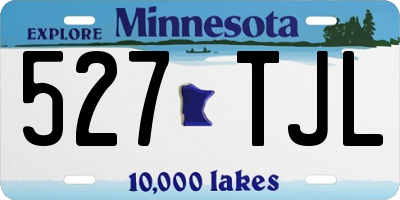 MN license plate 527TJL
