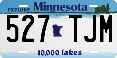 MN license plate 527TJM