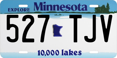 MN license plate 527TJV