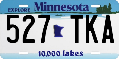 MN license plate 527TKA