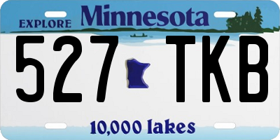 MN license plate 527TKB