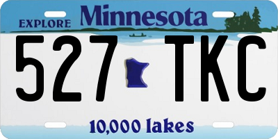 MN license plate 527TKC
