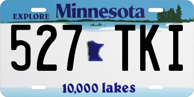 MN license plate 527TKI
