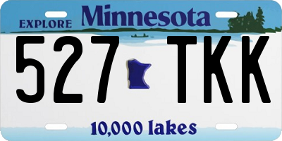MN license plate 527TKK