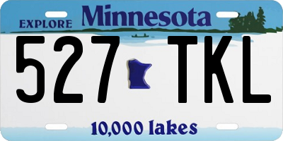 MN license plate 527TKL