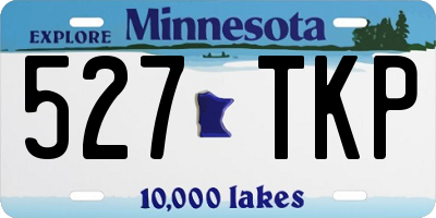 MN license plate 527TKP