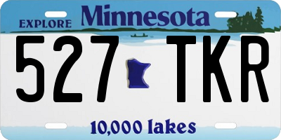MN license plate 527TKR