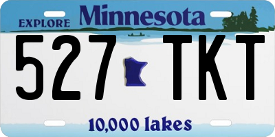 MN license plate 527TKT