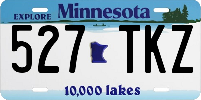 MN license plate 527TKZ