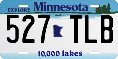 MN license plate 527TLB