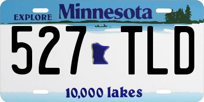 MN license plate 527TLD
