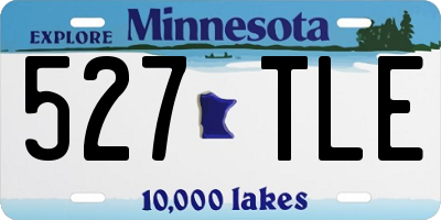 MN license plate 527TLE