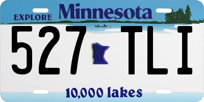 MN license plate 527TLI