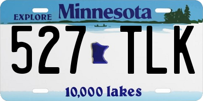 MN license plate 527TLK