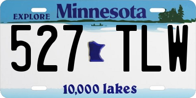 MN license plate 527TLW