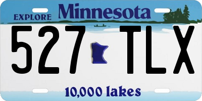 MN license plate 527TLX