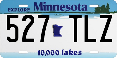 MN license plate 527TLZ