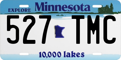 MN license plate 527TMC