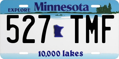 MN license plate 527TMF