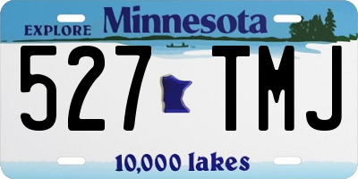 MN license plate 527TMJ