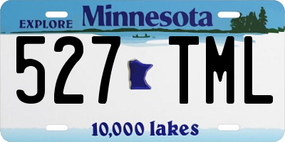 MN license plate 527TML