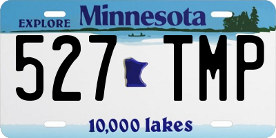 MN license plate 527TMP