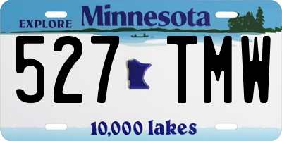 MN license plate 527TMW