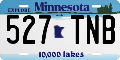 MN license plate 527TNB