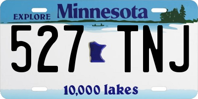 MN license plate 527TNJ