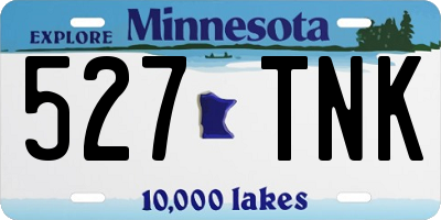MN license plate 527TNK