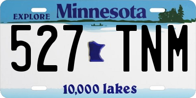 MN license plate 527TNM